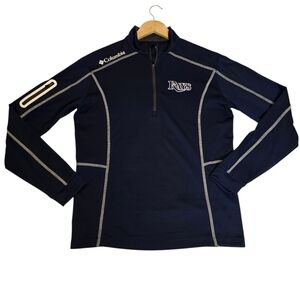 Columbia Golf OMNI-WICK Shotgun Tampa Bay Rays 1/4 Quarter Zip, MLB, Men's Sz S
